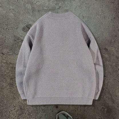 Herren Strickpullover – Locker, Geometrisches Jacquard Muster, Komfort