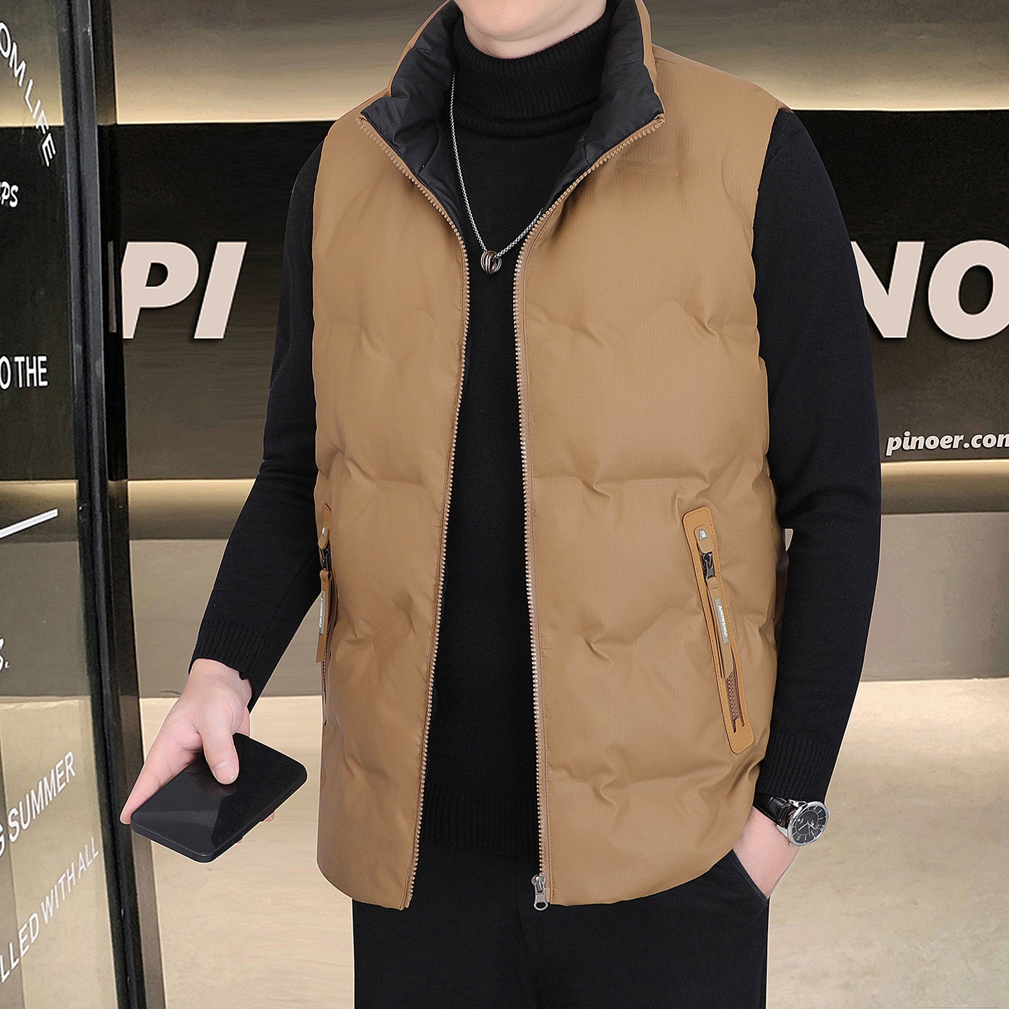 Herren Daunenweste – Warme Daunenjacke, Outdoor & Freizeit