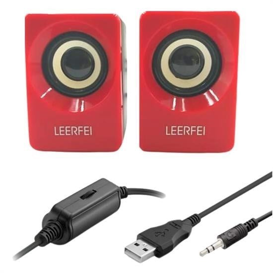BUFFER® N62 1+1 Multimedia USB ve Jacklý Mini Hoparlör Yüksek Stereo Ses Sistemi