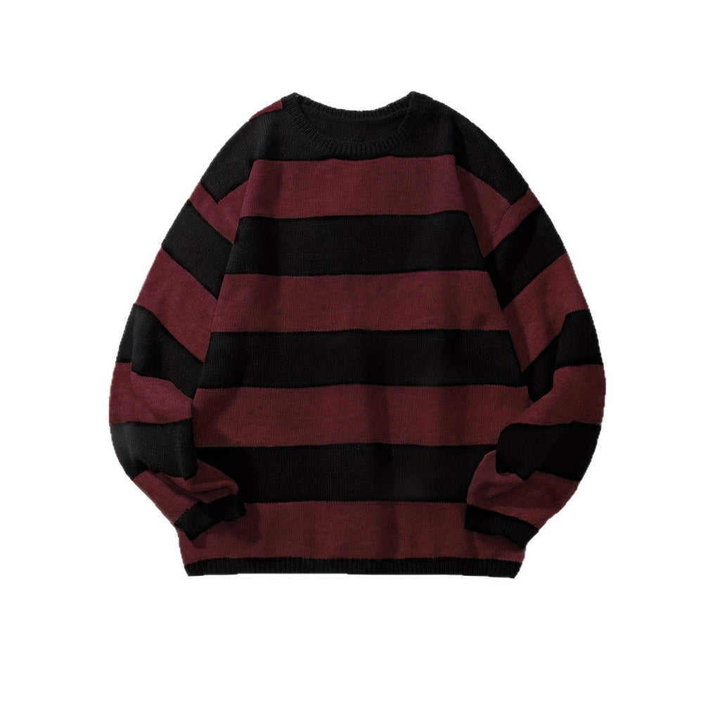 Herren Strickpullover – Hochwertig, Locker, American Retro Stil