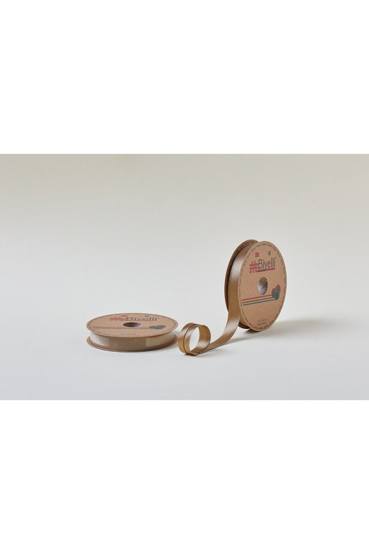 Biye Saten Katlý 033 Hardal 2 cm 25 Metre %100 Polyester