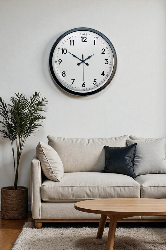 Zentime 40 Cm Siyah Þýk Duvar Saati