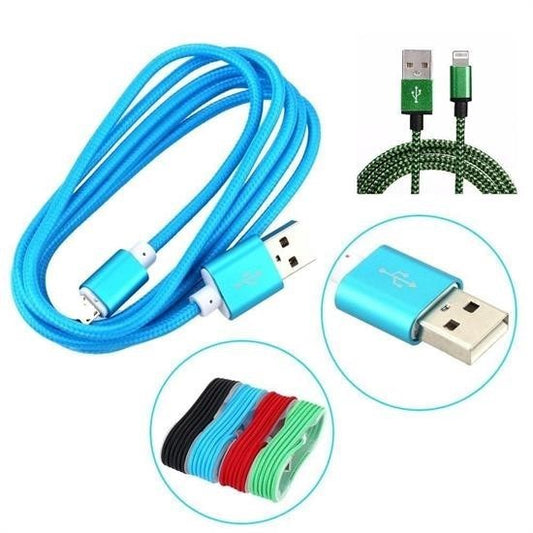 BUFFER® 1,5 Metrelik Örgü Þeklinde Apple Iphone Ipad Data Þarj Kablosu