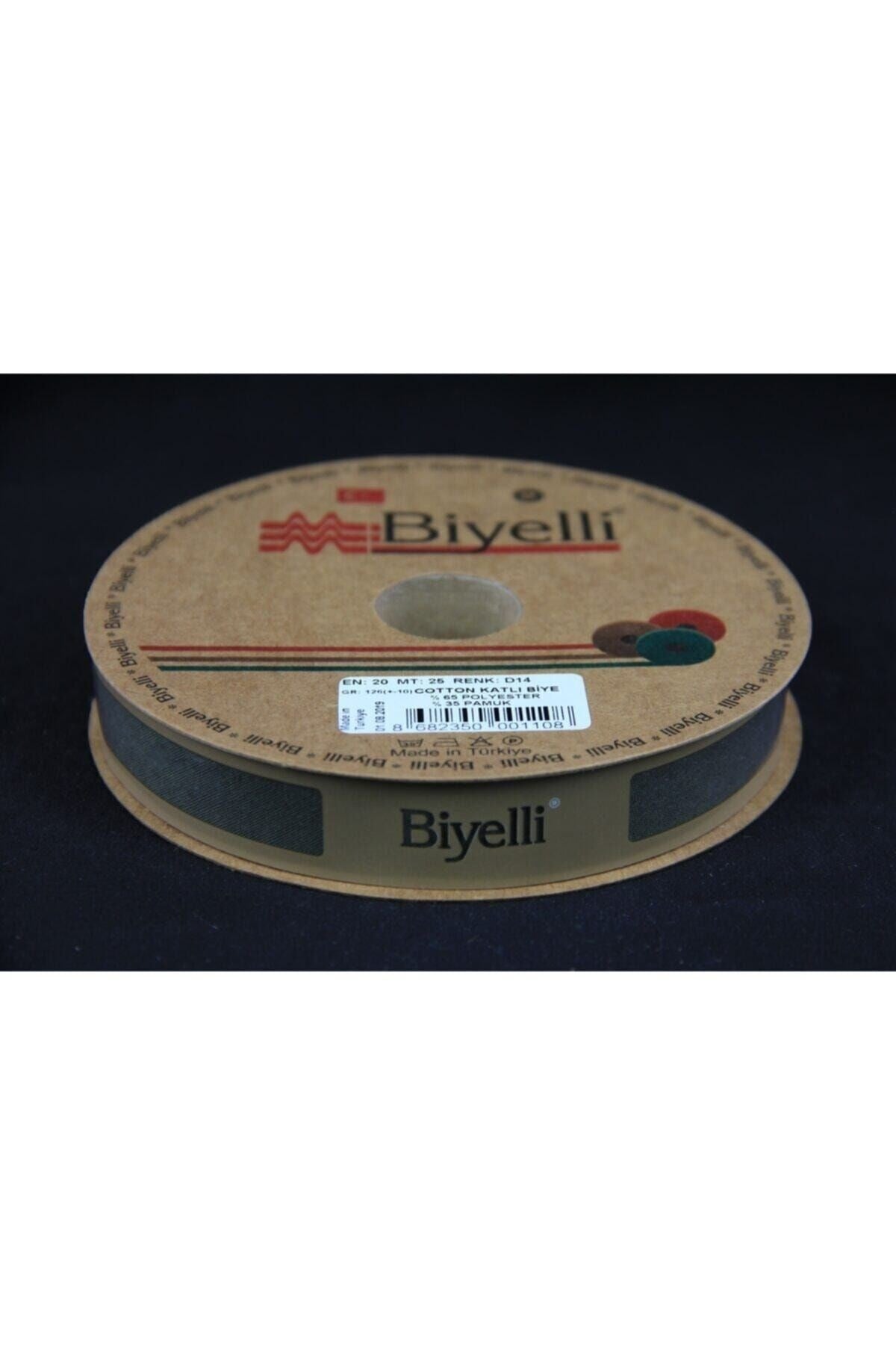 Biye Koton Katlý D14 Asker Yeþili 2 cm 25 Metre %65 Koton %35 Polyester