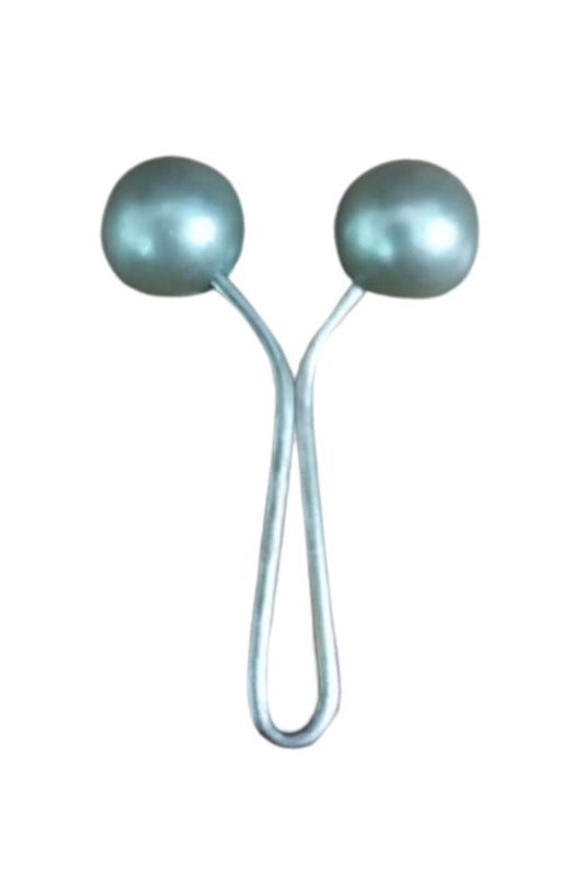 Eþarp Klipsi Top Model Düz Gri 1 Adet