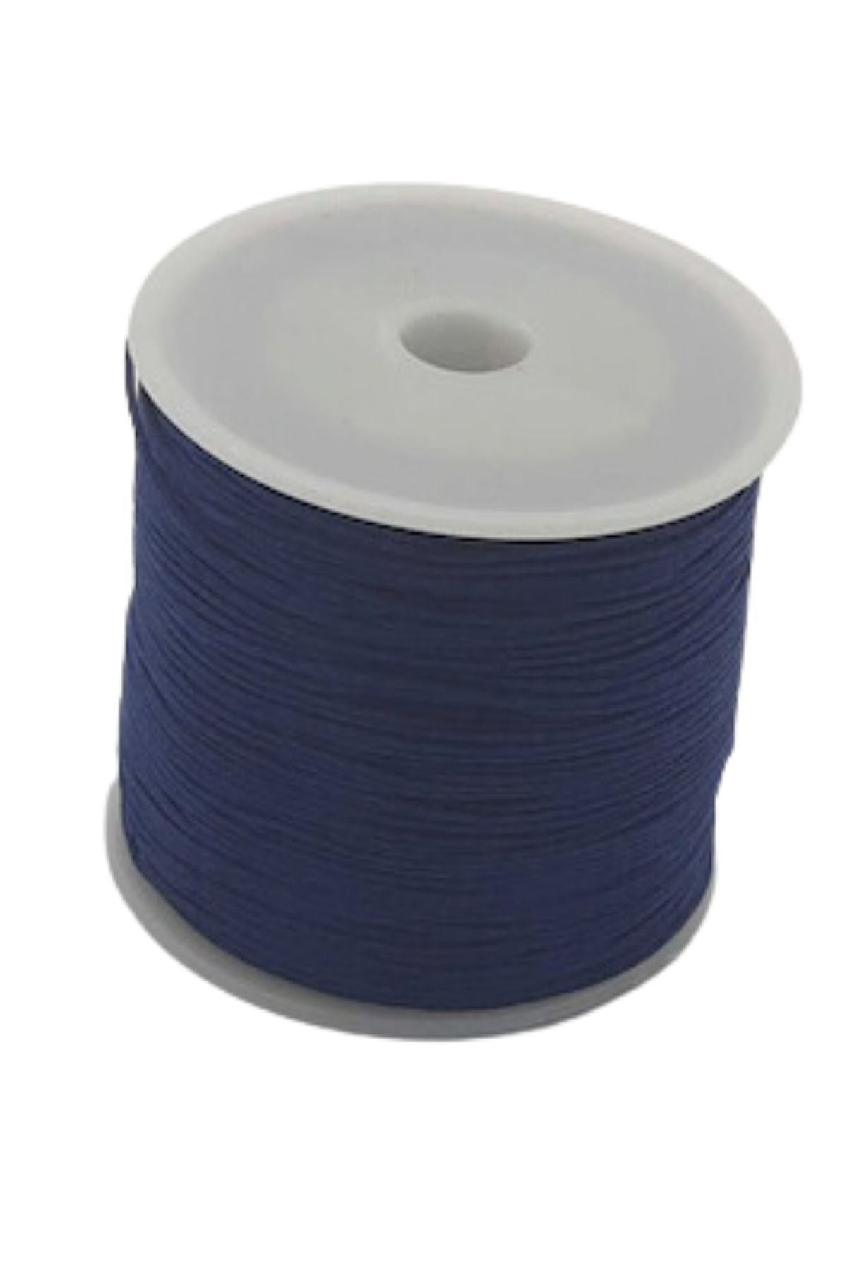 Paraþüt Ýpi, Bileklik-Kolye örgü ipi 1 mm 50 metre Ýndigo