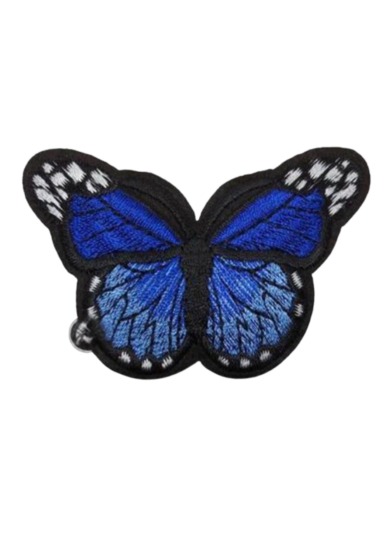 Aplike Ütü Ýle Yapýþan Kelebek Lacivert Arma 7x5 cm