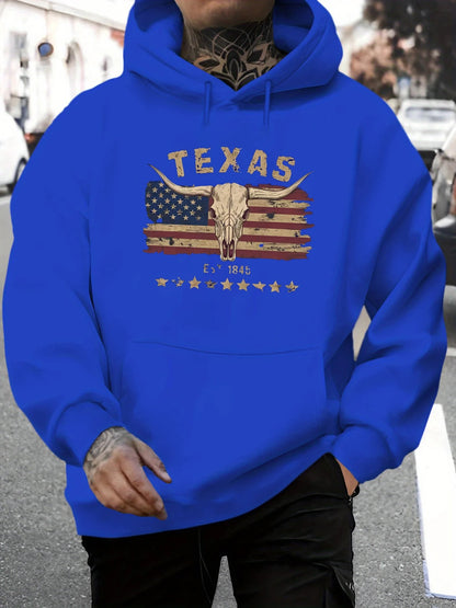 Herren Hoodie Herbst & Winter – Lockerer Kapuzenpullover im Retro-Design | Casual Streetwear