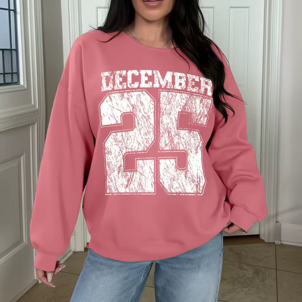 Unisex Sweatshirt „December 25“ – Oversize Streetwear Pullover mit Print