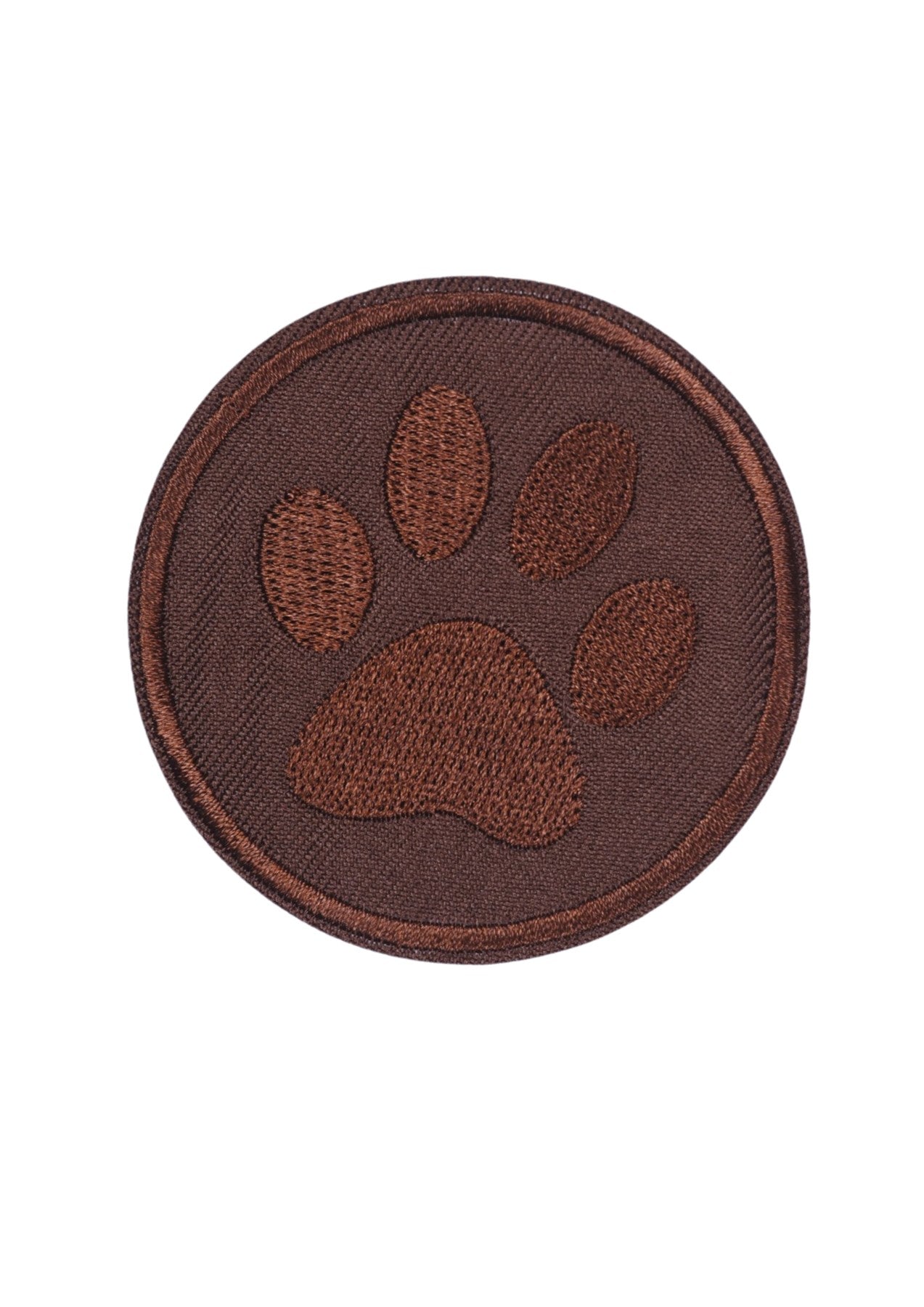 Aplike Ütü Ýle Yapýþan Koyu Kahve Pati Arma 5 cm
