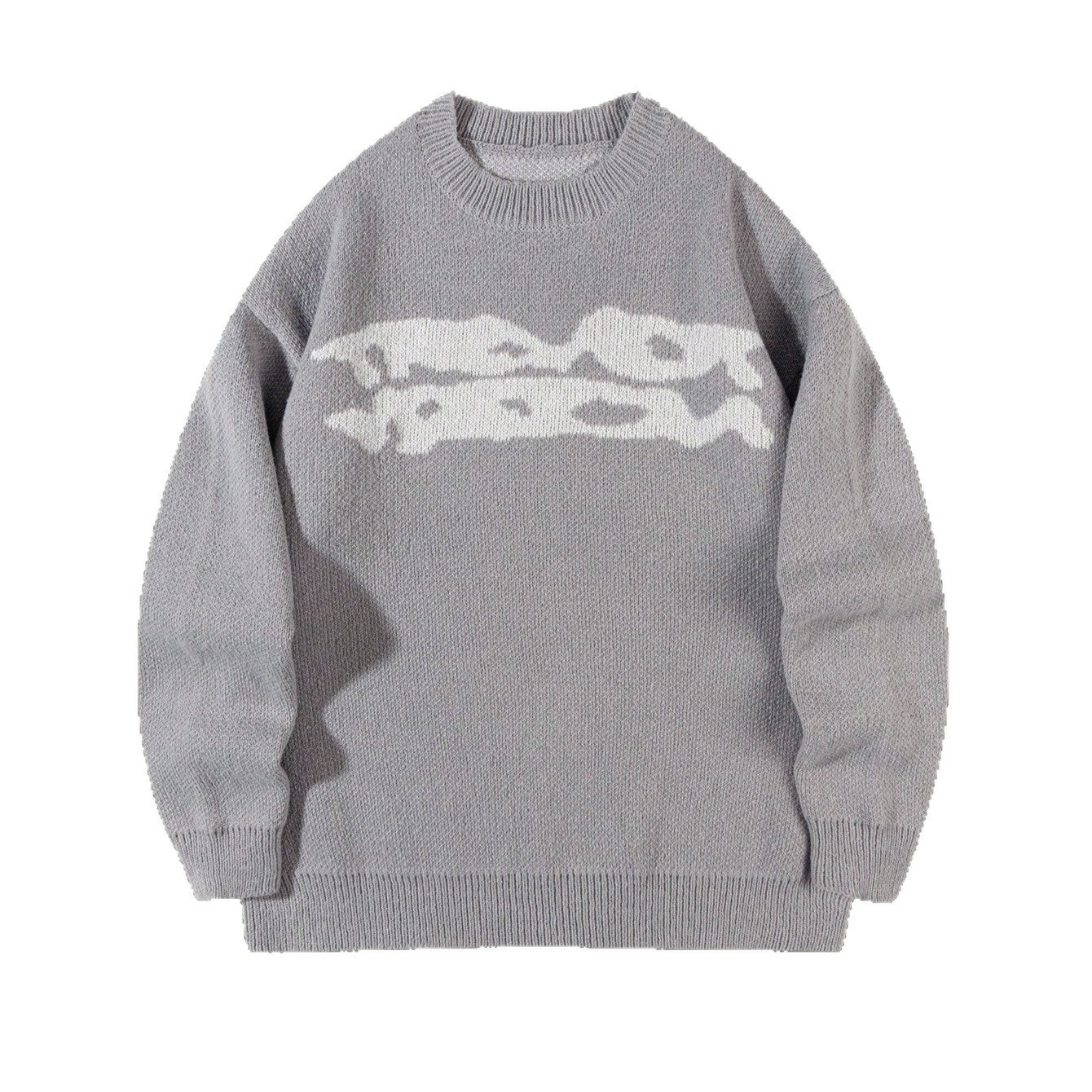 Herren Strickpullover – Locker, Geometrisches Jacquard Muster, Komfort