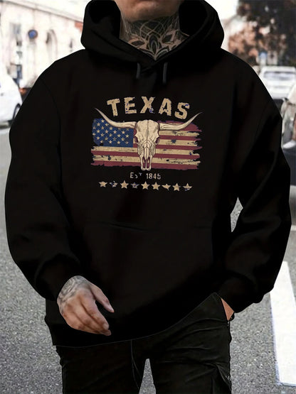 Herren Hoodie Herbst & Winter – Lockerer Kapuzenpullover im Retro-Design | Casual Streetwear