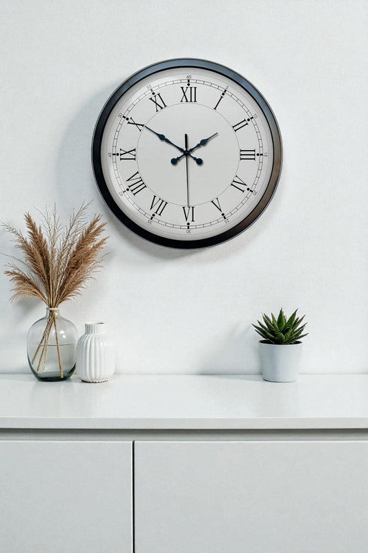 Zentime 40 Cm Siyah Þýk Duvar Saati