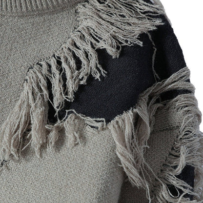 Fashion Lässiger Herren Pullover – Rundhals, Locker Sitzend