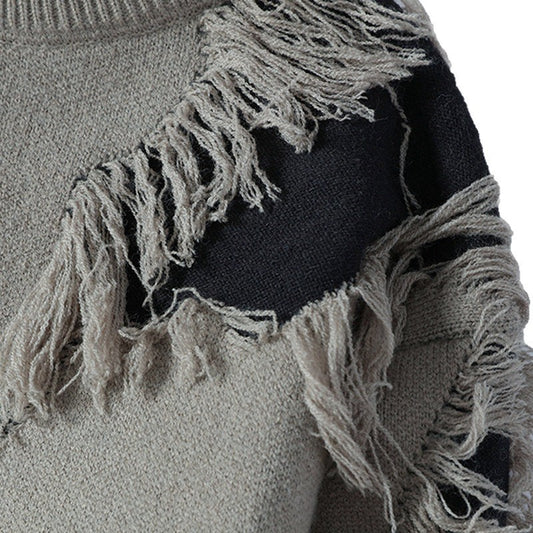 Fashion Lässiger Herren Pullover – Rundhals, Locker Sitzend