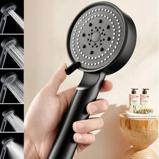 BUFFER® 5 Fonksiyonlu Yüksek Basýnçlý Ayarlanabilir Siyah Duþ Baþlýðý