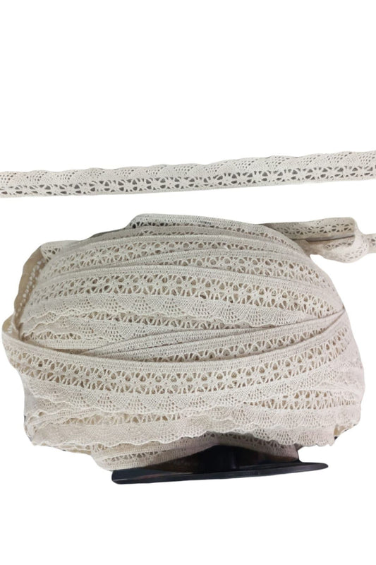 Kopanaki Dantel en 4 cm Þeritli Krem 10 Metre