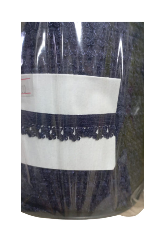 Çamaþýr Lastiði Dantelli 1 cm 75 Metre 1 Top Lacivert